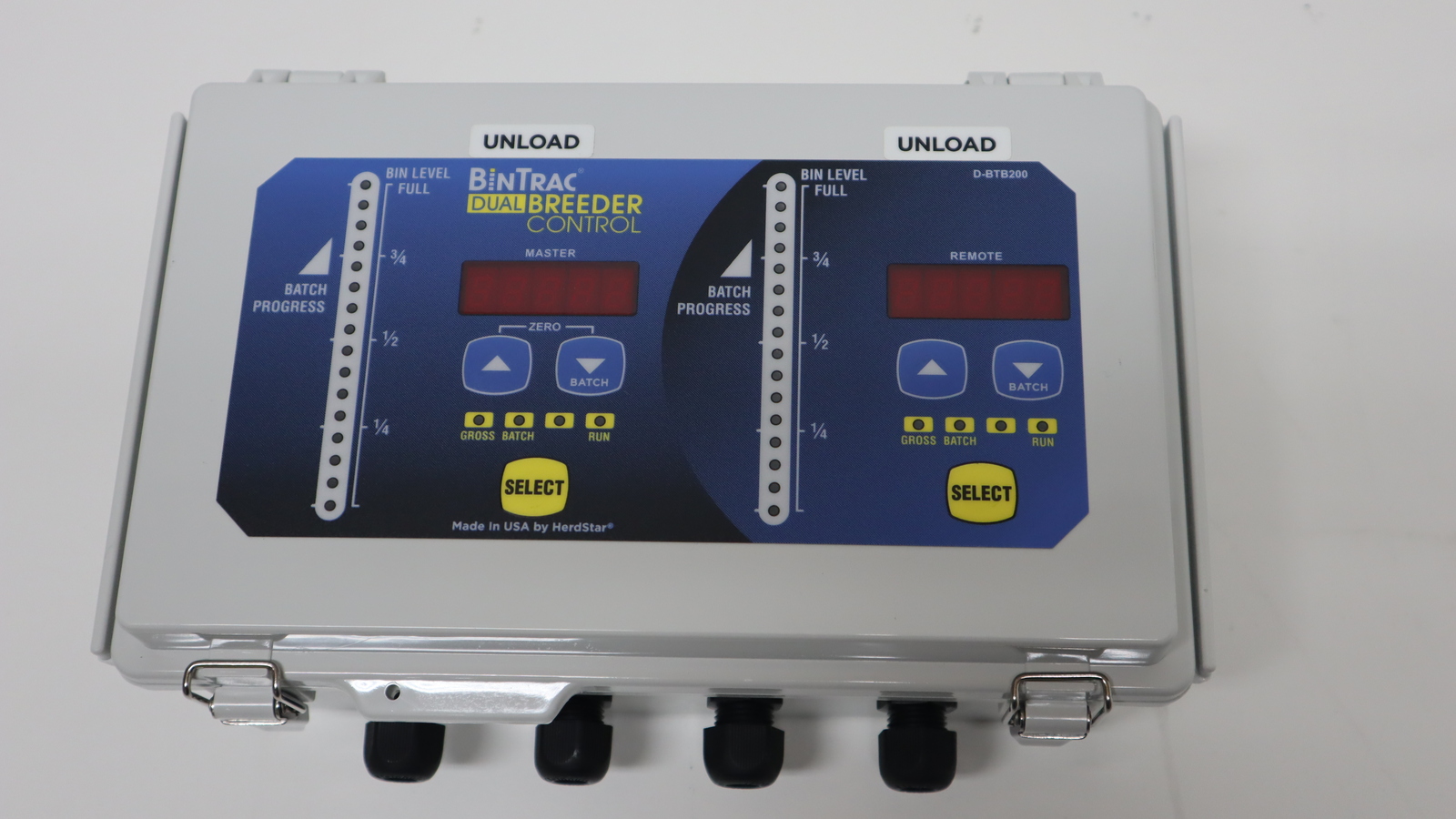 BIN WEIGHING SYSTEM,DUAL BREEDER CONTROL,W/UNLOAD-UNLOAD